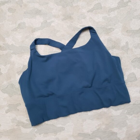 Athleta Sports Bra Womens XL Blue Pullover Athletic Gym Fitness Yoga - Picture 2 of 5